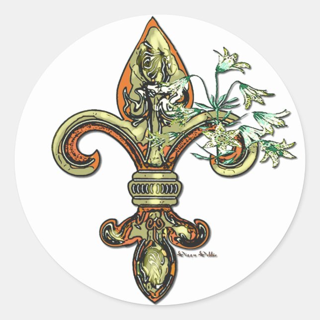 Fleur De Li Sticker (Front)