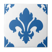 Fleur De Lis 2 Dazzling Blue
