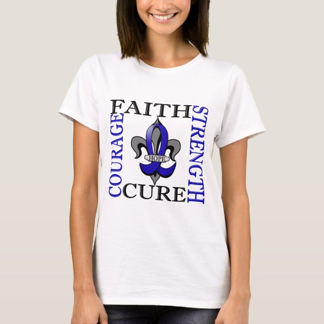 Fleur De Lis 3 Arthritis T-Shirt (Front)