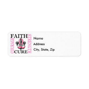 Fleur De Lis 3 Breast Cancer