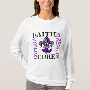Fleur De Lis 3 Crohn's Disease T-Shirt
