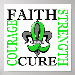 Fleur De Lis 3 Non-Hodgkin's Lymphoma Poster