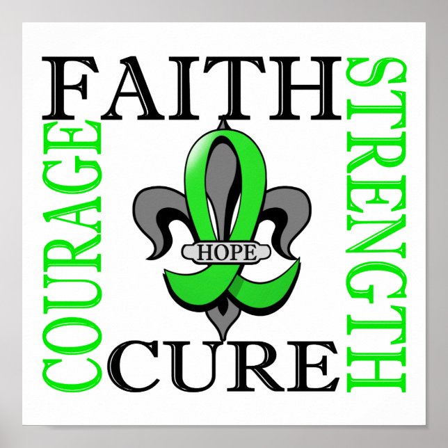 Fleur De Lis 3 Non-Hodgkin's Lymphoma Poster (Front)