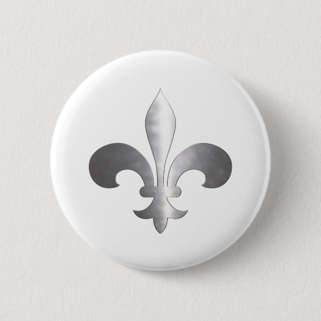 Fleur-De-Lis 6 Cm Round Badge (Front)