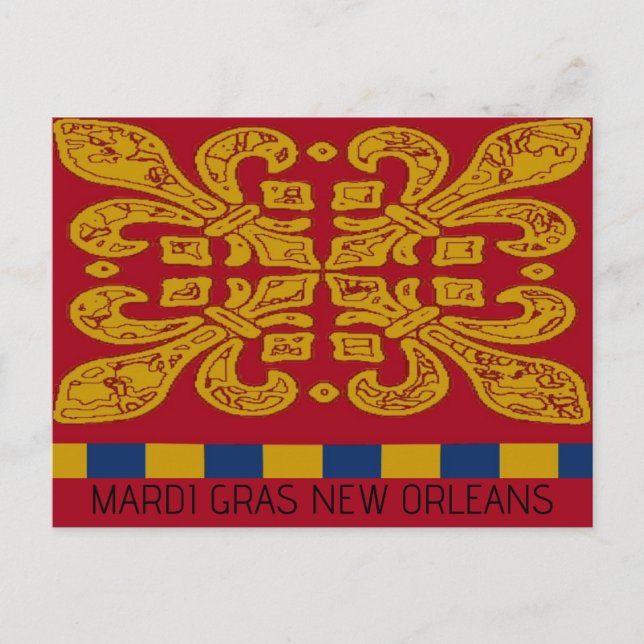 Fleur De Lis, add text, Postcard (Front)