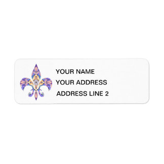 Fleur-de-lis Address Labels