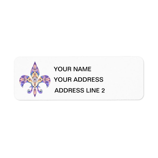 Fleur-de-lis Address Labels (Front)