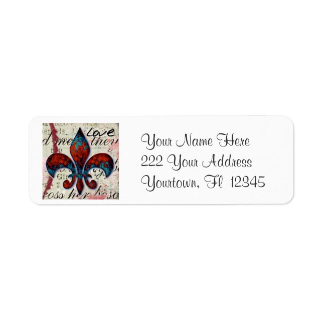 Fleur De Lis Address Labels (Front)