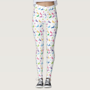Fleur De Lis and Dachshunds Leggings
