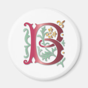 Fleur-de-lis B Monogram Magnet