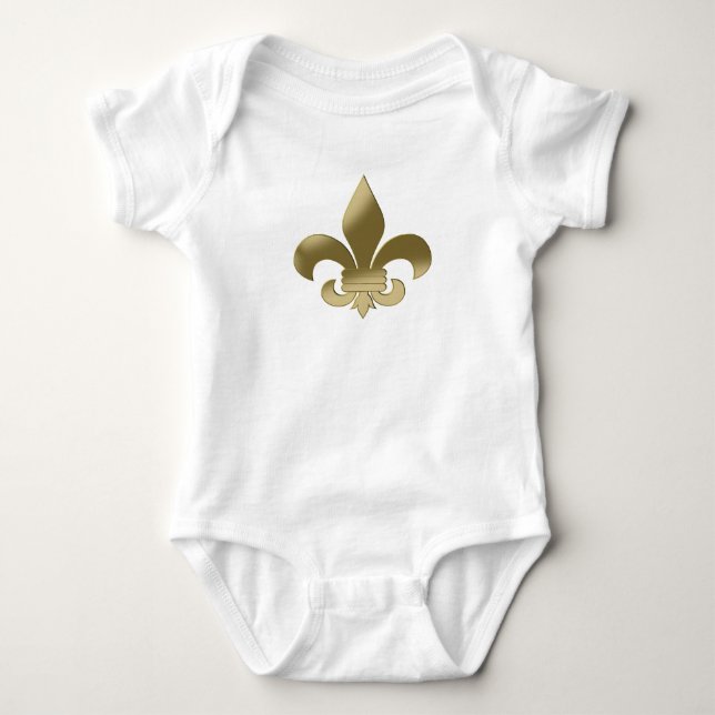 Fleur de Lis Baby Bodysuit (Front)