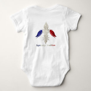  Fleur-de-Lis Baby Bodysuit