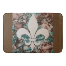 Fleur De Lis Bath Mat