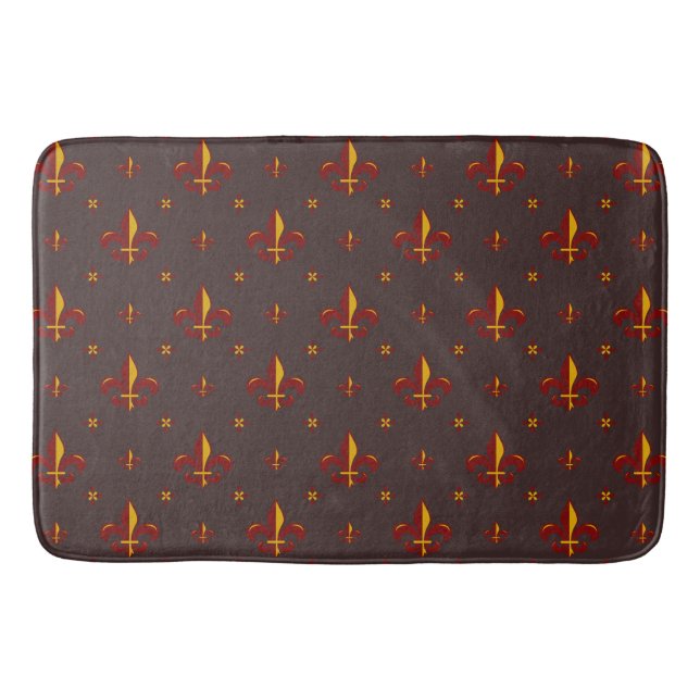 Fleur De Lis Bath Mat (Front)
