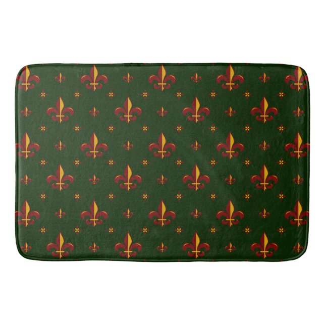 Fleur De Lis Bath Mat (Front)