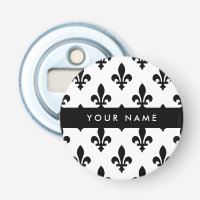 Fleur de Lis, Black on White, Black, Your Name