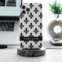Fleur de Lis, Black on White, Black, Your Name