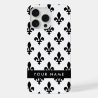 Fleur de Lis, Black on White, Black, Your Name