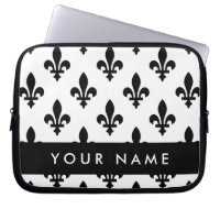 Fleur de Lis, Black on White, Black, Your Name