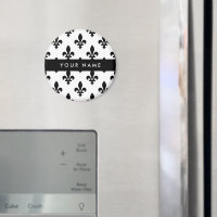 Fleur de Lis, Black on White, Black, Your Name
