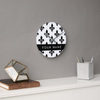 Fleur de Lis, Black on White, Black, Your Name