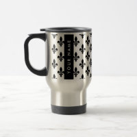 Fleur de Lis, Black on White, Black, Your Name