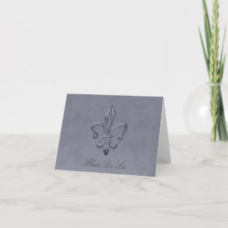 Fleur De Lis BLANK Note Card