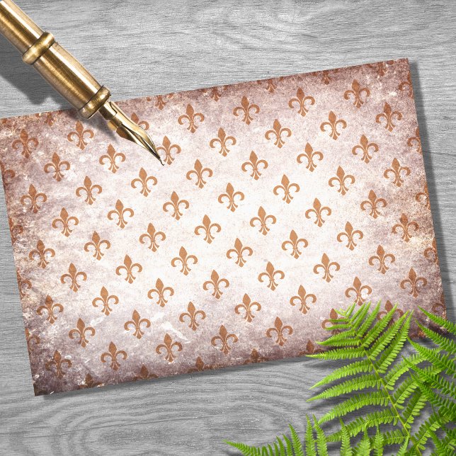 Fleur De Lis Brown Decoupage Paper (Creator Uploaded)