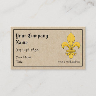 Fleur-de-lis Business Card