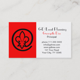 Fleur-de-lis Business Card