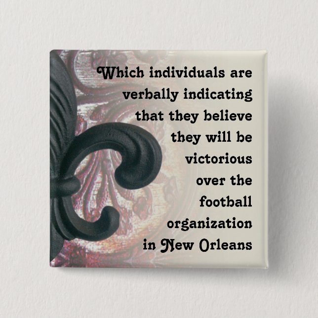 "fleur de lis" button (Front)