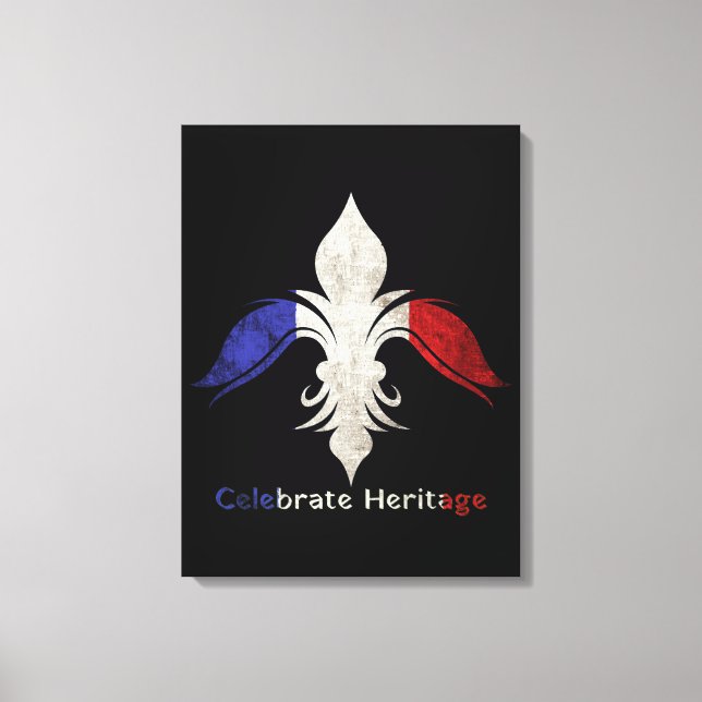  Fleur-de-Lis Canvas Print (Front)