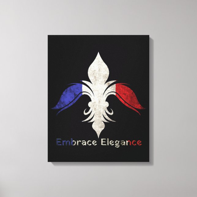  Fleur-de-Lis Canvas Print (Front)