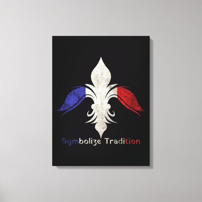  Fleur-de-Lis Canvas Print (Front)