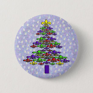 Fleur de Lis Christmas Tree Pins