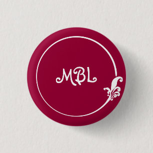Fleur-de-Lis Circle 3 Cm Round Badge