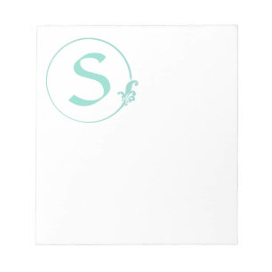 Fleur-de-Lis Circle Notepad