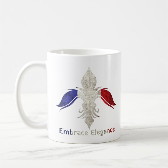 Fleur-de-lis Coffee Mug (Left)