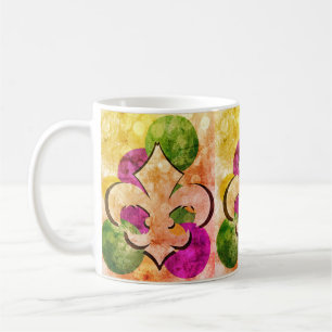 Fleur-de-Lis   Colorful Coffee Mug