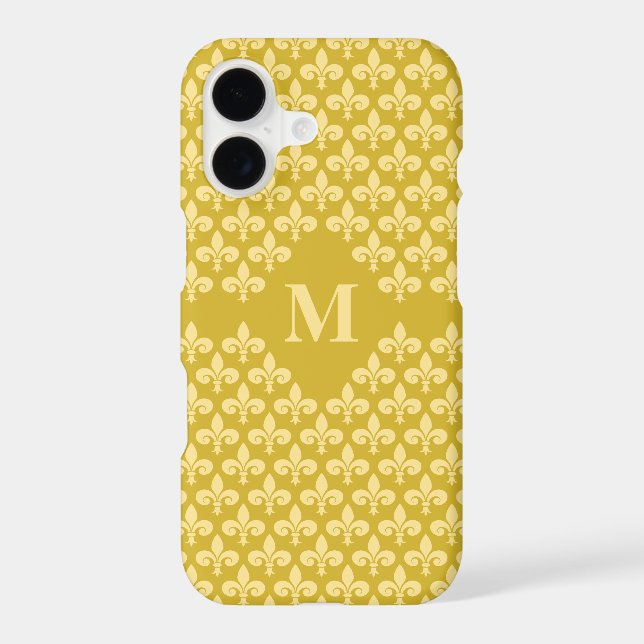 Fleur-De-Lis Custom Monogram phone cases (Back)