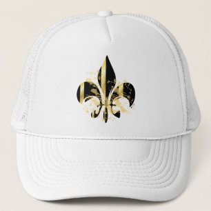 Fleur de Lis, customisable text Trucker Hat