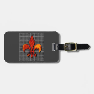 Fleur-de-lis customise it luggage tag