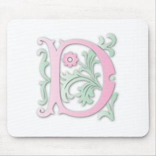 Fleur-de-lis D Monogram Mouse Mat