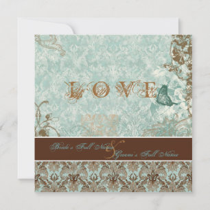 Fleur de Lis Damask – Modern Weddings Invitations