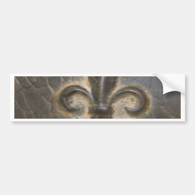 Fleur De Lis Design Bumper Sticker (Front)