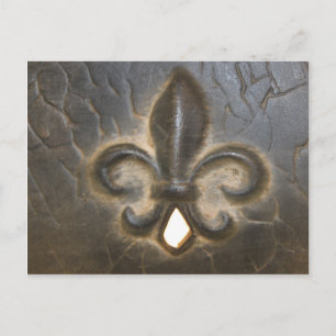 Fleur De Lis Design Postcard