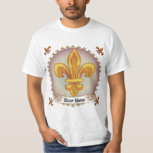 Fleur De Lis Family Crest Surname T-Shirt