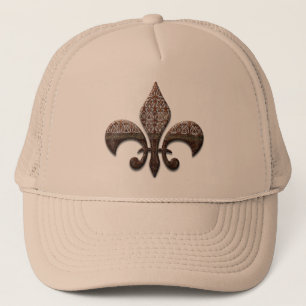 Fleur De Lis Flor  New Orleans Cap Tie Shirt Best