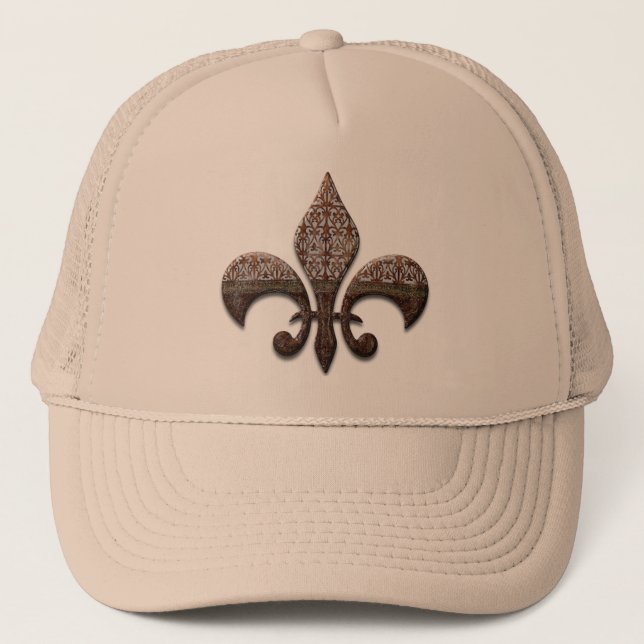 Fleur De Lis Flor  New Orleans Cap Tie Shirt Best (Front)