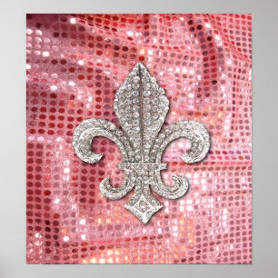 Fleur De Lis Flor  New Orleans Jewel Poster